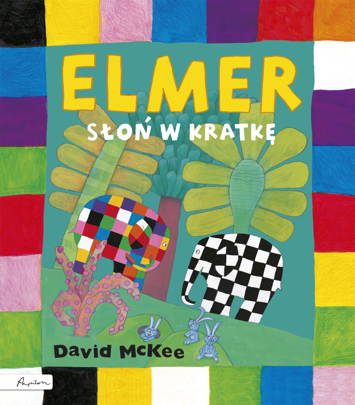 Okładka książki Elmer. Słoń w kratkę