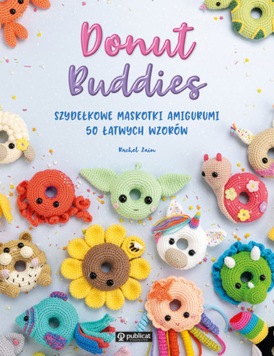 Okładka książki Donut Buddies. Szydełkowe maskotki amigurumi. 50 łatwych wzorów