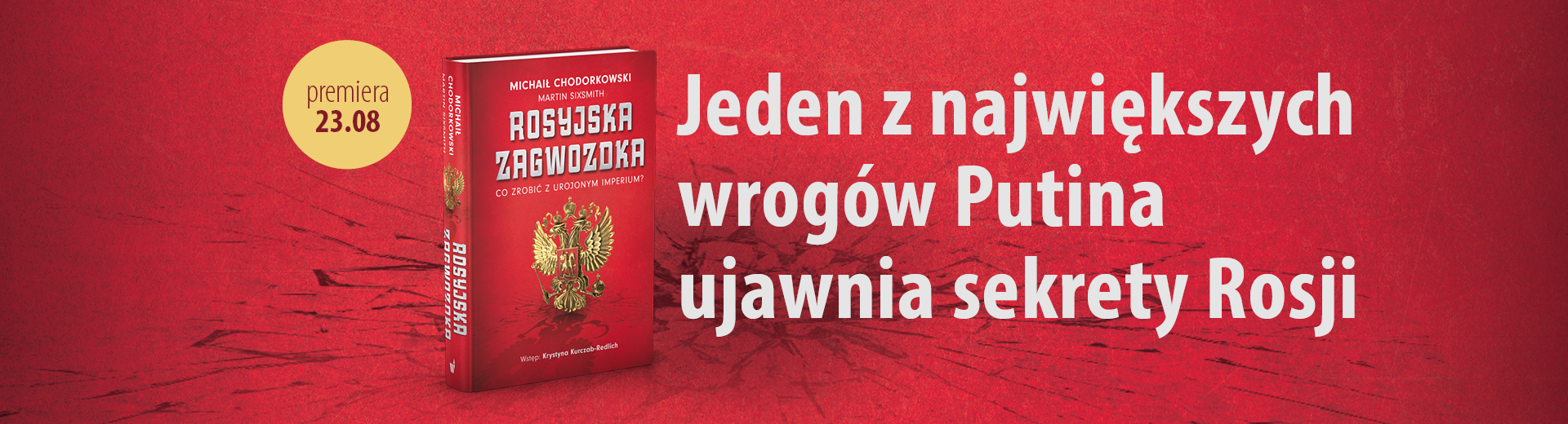 banner promujący książkę Rosyjska zagwozdka