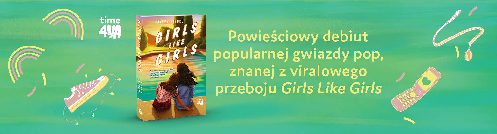 banner promujący książkę girls like girls
